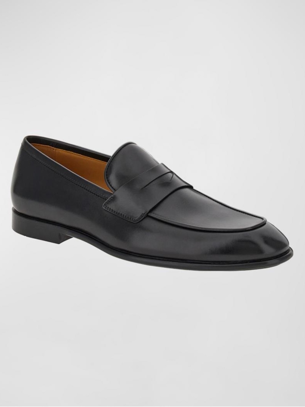 Ferragamo Men's Funes Leather Penny Loafers